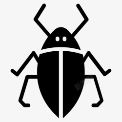 水虫水虫害虫水甲虫图标高清图片