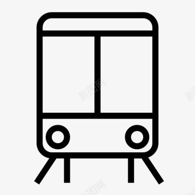 列车运输旅行图标图标