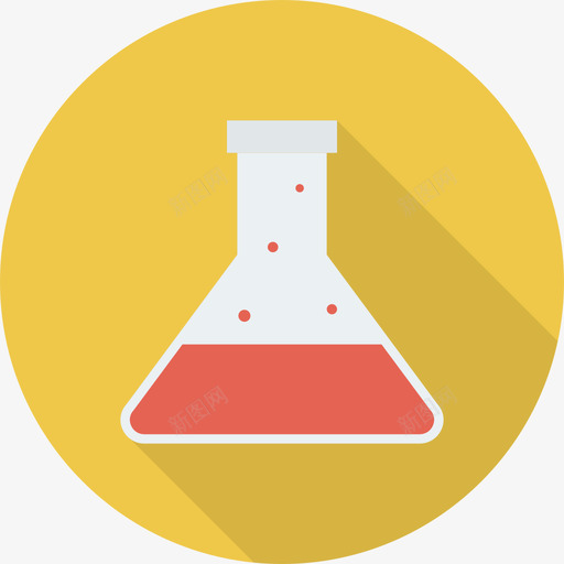 烧瓶教育27圆形图标svg_新图网 https://ixintu.com 圆形 教育27 烧瓶
