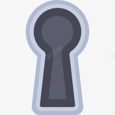 锁孔安全3平的图标图标