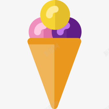 冰淇淋派对元素4无糖图标图标