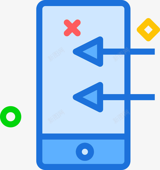智能手机tech2线性颜色图标svg_新图网 https://ixintu.com tech2 智能手机 线性颜色