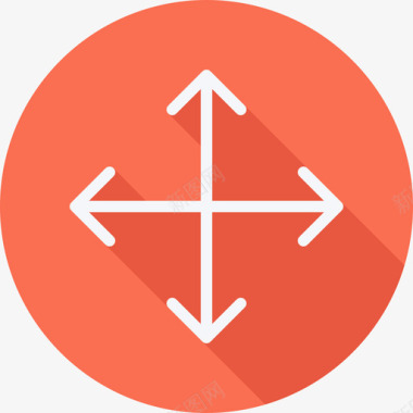 移动箭头和用户界面扁平圆形图标图标
