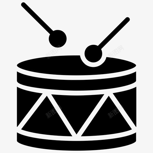 鼓鼓套件鼓套图标svg_新图网 https://ixintu.com 乐器 爱好和兴趣字形图标 鼓 鼓套 鼓套件 鼓演奏