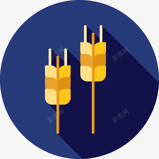 小麦园艺9平坦图标svg_新图网 https://ixintu.com 园艺9 小麦 平坦
