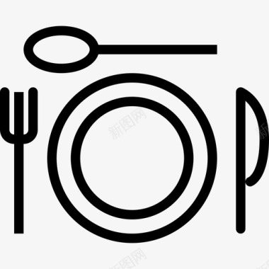 餐厅食品饮料直系图标图标