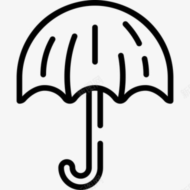 伞弹簧6线状图标图标