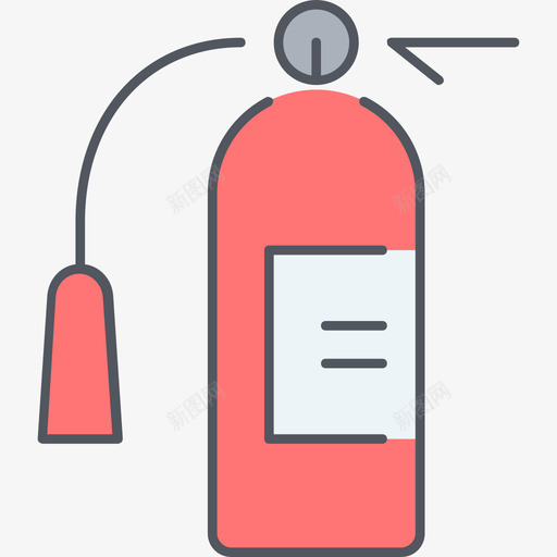 灭火器安全15彩色图标svg_新图网 https://ixintu.com 安全15 彩色 灭火器