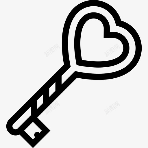 钥匙爱情4直系图标svg_新图网 https://ixintu.com 爱情4 直系 钥匙