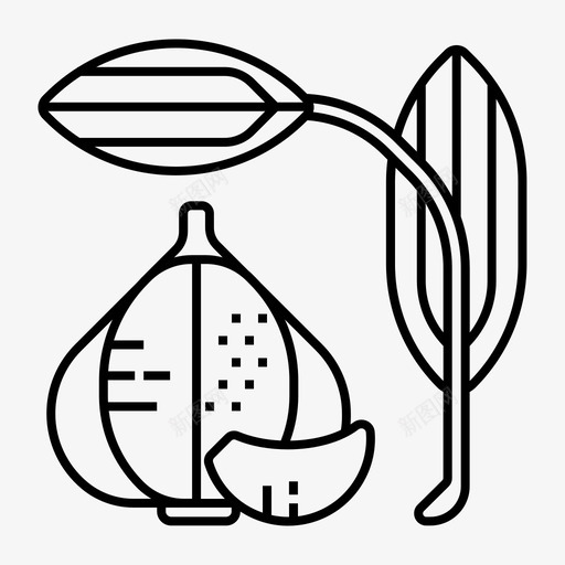 大蒜食物蔬菜图标svg_新图网 https://ixintu.com 大蒜 蔬菜 食物