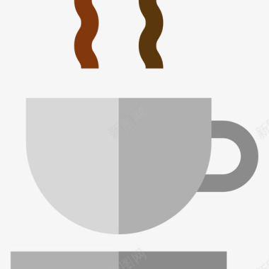 咖啡杯家居用品6扁平图标图标