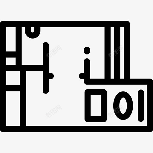 蓝图建筑施工2线性图标svg_新图网 https://ixintu.com 建筑施工2 线性 蓝图