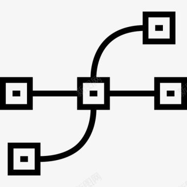 向量网页9线性图标图标