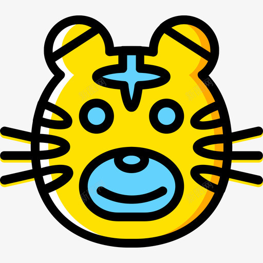 猫表情符号15黄色图标svg_新图网 https://ixintu.com 猫 表情符号15 黄色