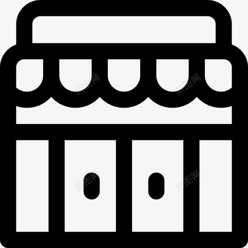 超市11号超市直线型图标svg_新图网 https://ixintu.com 11号超市 直线型 超市