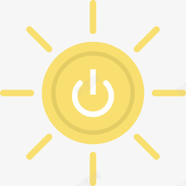 太阳能生态8平坦图标图标