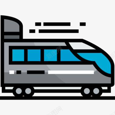 火车运输15线颜色图标图标