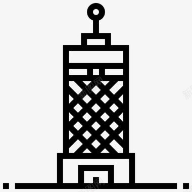 开罗塔建筑埃及图标图标