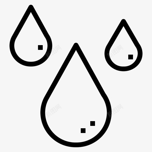 水水滴自然图标svg_新图网 https://ixintu.com 水 水滴 能量 自然 雨水