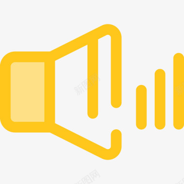 音量设置和显示设置3黄色图标图标