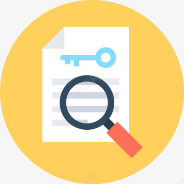 文档搜索引擎优化和营销循环图标图标