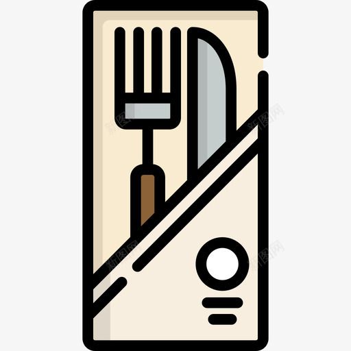 餐具食品和餐厅9线性颜色图标svg_新图网 https://ixintu.com 线性颜色 食品和餐厅9 餐具