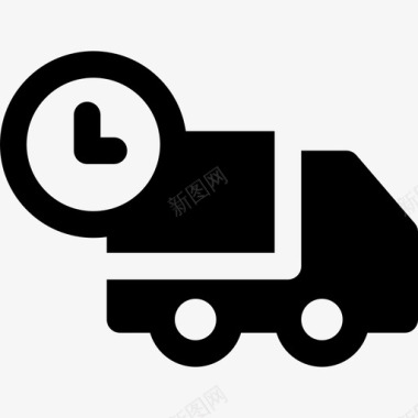 运输卡车装运和交付7装满图标图标