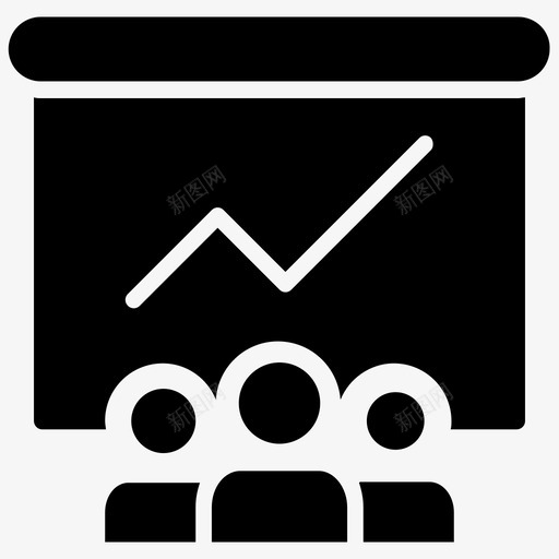 小组演示业务演示营销演示图标svg_新图网 https://ixintu.com 业务演示 小组演示 海报演示 统计分析 营销演示 营销策略字形图标