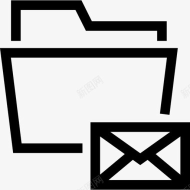 电子邮件文件夹存档邮件图标图标