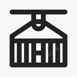 船舶集装箱集装箱货物起重机船舶图标高清图片