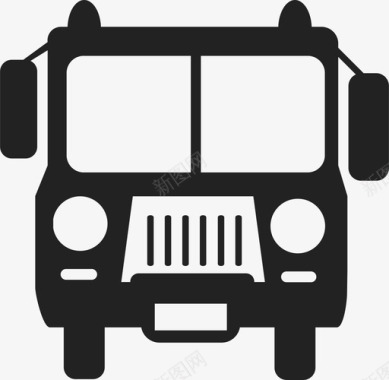 公共汽车汽车运输工具图标图标