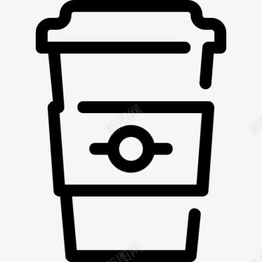 咖啡食物18直系图标图标