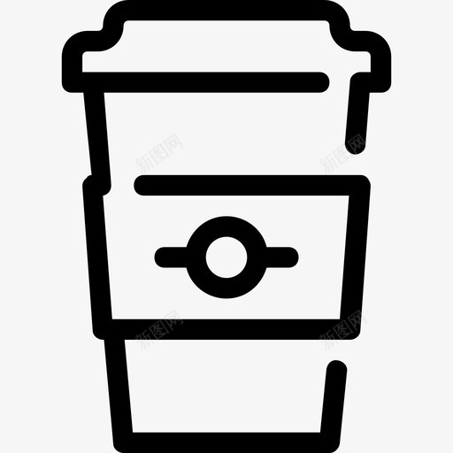 咖啡食物18直系图标svg_新图网 https://ixintu.com 咖啡 直系 食物18