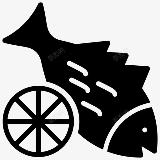 柠檬鱼烹饪菜肴图标svg_新图网 https://ixintu.com 柠檬 柠檬鱼 海鲜 烹饪 章鱼字形图标 菜肴 贝类 龙虾