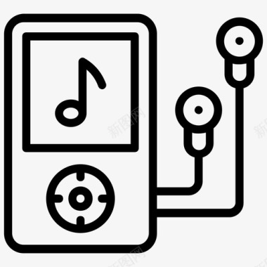 听音乐ipodmp3播放器图标图标