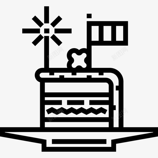 蛋糕圣帕特里克第9天直纹图标svg_新图网 https://ixintu.com 圣帕特里克第9天 直纹 蛋糕