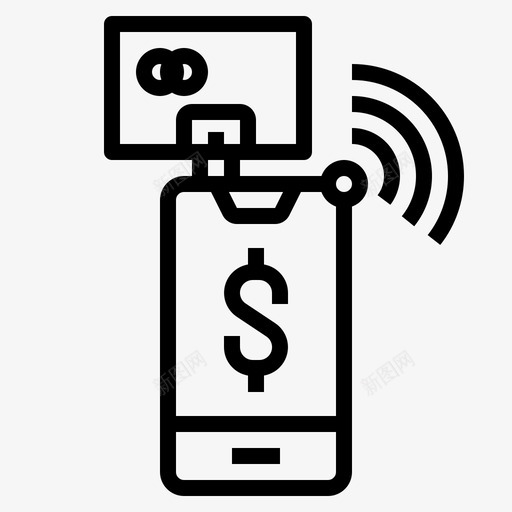 付款方式银行手机图标svg_新图网 https://ixintu.com 付款方式 创业提纲 手机 电话 购物 银行