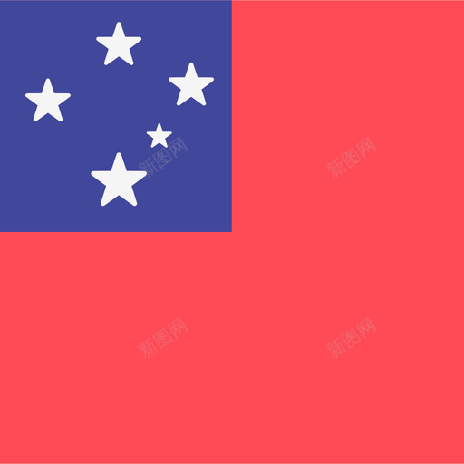 萨摩亚国际旗帜4广场图标svg_新图网 https://ixintu.com 国际旗帜4 广场 萨摩亚