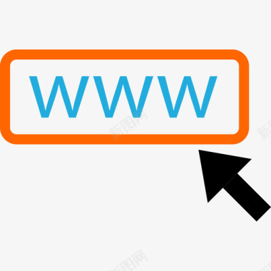 Www在线活动和网络语言平面图标图标