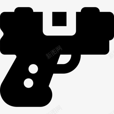 枪军徽5实心图标图标