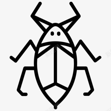 水虫潜水甲虫水虫科图标图标