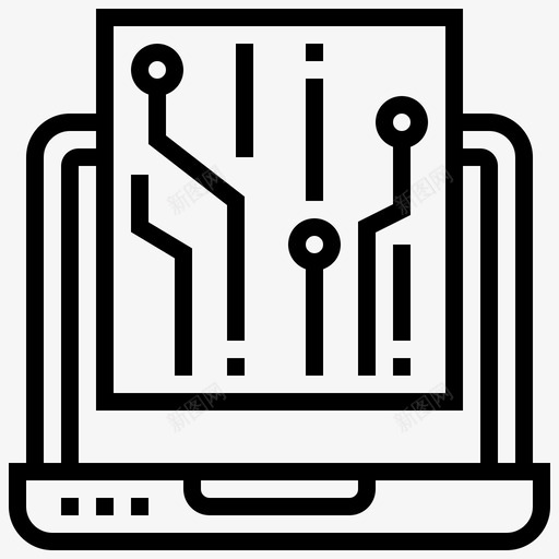 文件数字计算机数据图标svg_新图网 https://ixintu.com 加密货币线路 数据 文件数字 笔记本电脑 计算机