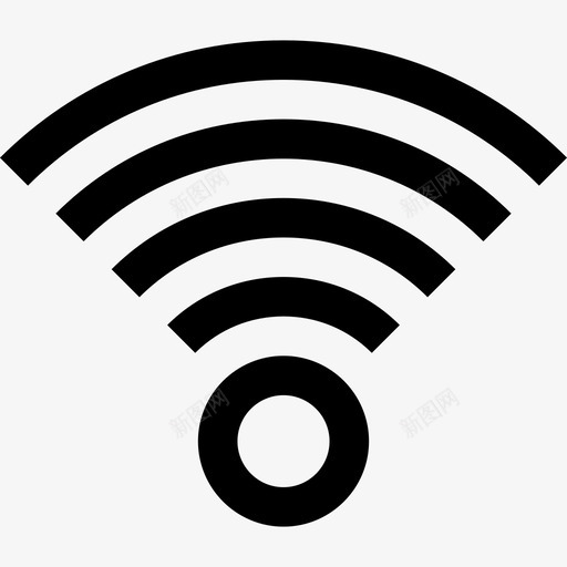 Wifi通信32线性图标svg_新图网 https://ixintu.com Wifi 线性 通信32