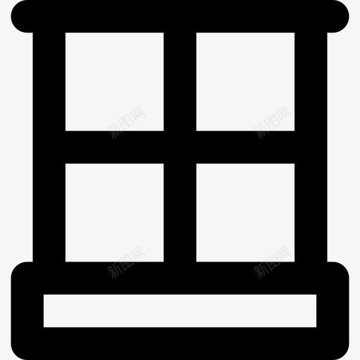 窗户建筑施工5线性图标svg_新图网 https://ixintu.com 建筑施工5 窗户 线性