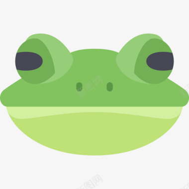 青蛙动物19扁平图标图标