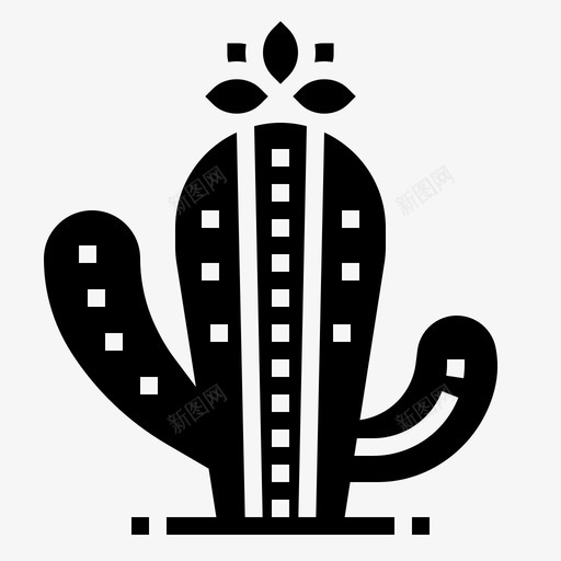 仙人掌沙漠墨西哥图标svg_新图网 https://ixintu.com 仙人掌 墨西哥 墨西哥符号字形 植物 沙漠