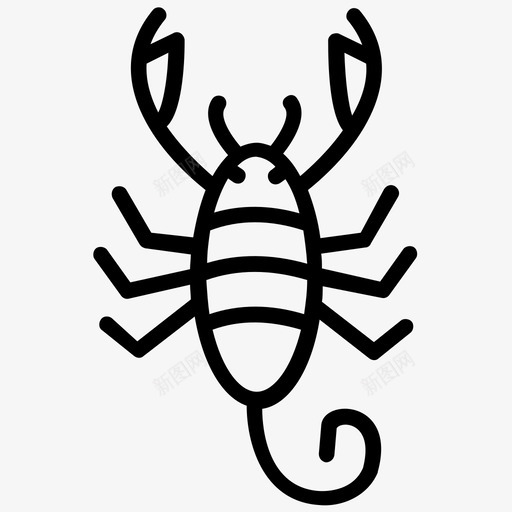 蝎子亚利桑那死亡跟踪动物图标svg_新图网 https://ixintu.com 亚利桑那 昆虫 昆虫线图标 死亡跟踪动物 蝎子