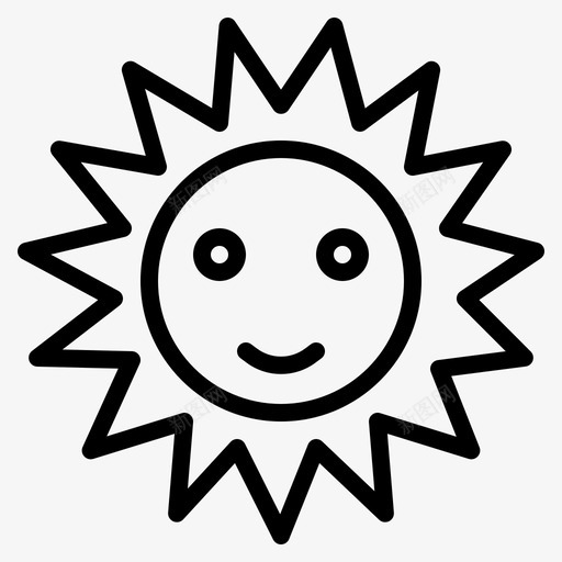 阳光温暖天气图标svg_新图网 https://ixintu.com 天气 暑假 温暖 阳光