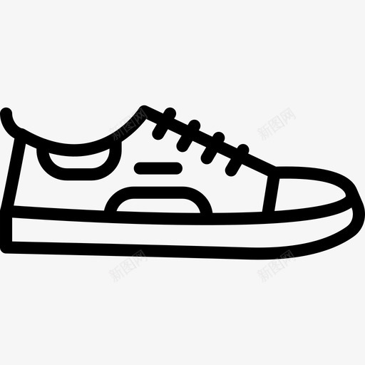 运动鞋男鞋2直线型图标svg_新图网 https://ixintu.com 男鞋2 直线型 运动鞋