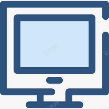 计算机电子12蓝色图标图标